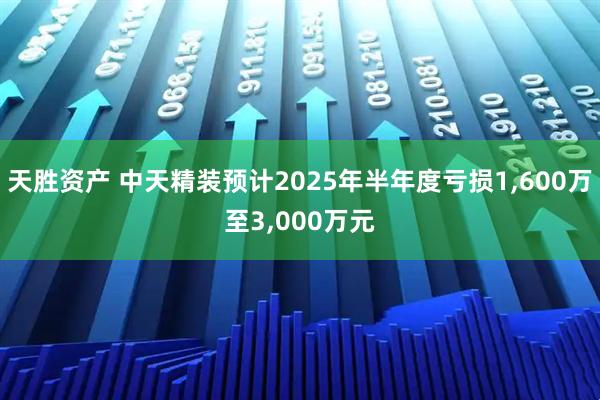 天胜资产 中天精装预计2025年半年度亏损1,600万至3,000万元