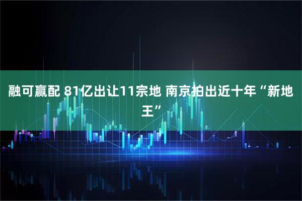 融可赢配 81亿出让11宗地 南京拍出近十年“新地王”